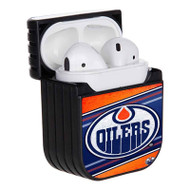 Onyourcases Edmonton Oilers NHL Custom AirPods Case Cover Apple AirPods Gen 1 AirPods Gen 2 AirPods Pro Best New Hard Skin Protective Cover Sublimation Cases