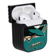 Onyourcases San Jose Sharks NHL Custom AirPods Case Cover Apple AirPods Gen 1 AirPods Gen 2 AirPods Pro Best New Hard Skin Protective Cover Sublimation Cases