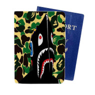 Onyourcases Bape Shark Custom Passport Wallet Case With Credit Card Holder Awesome Personalized PU Leather Travel Trip Vacation Baggage Cover