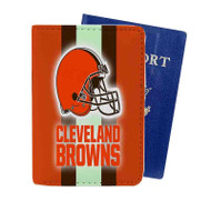 Onyourcases Cleveland Browns NFL Custom Passport Wallet Case With Credit Card Holder Awesome Personalized PU Leather Travel Trip Vacation Baggage Cover