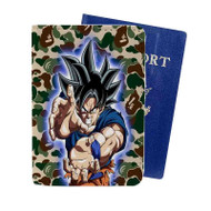 Onyourcases Goku Ultra Instinct Bape Dragon Ball Super Custom Passport Wallet Case With Credit Card Holder Awesome Personalized PU Leather Travel Trip Vacation Baggage Cover