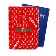 Onyourcases Gucci Supreme Louis Vuitton Custom Passport Wallet Case With Credit Card Holder Awesome Personalized PU Leather Travel Trip Vacation Baggage Cover