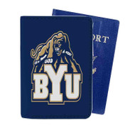 Onyourcases BYU Cougars Custom Passport Wallet Case With Credit Card Holder Awesome Personalized PU Leather Travel Trip Vacation Baggage Cover