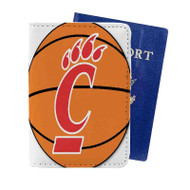 Onyourcases Cincinnati Bearcats Custom Passport Wallet Case With Credit Card Holder Awesome Personalized PU Leather Travel Trip Vacation Baggage Cover