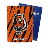 Onyourcases Cincinnati Bengals NFL Custom Passport Wallet Case With Credit Card Holder Awesome Personalized PU Leather Travel Trip Vacation Baggage Cover