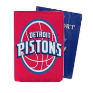 Onyourcases Detroit Pistons NBA Art Custom Passport Wallet Case With Credit Card Holder Awesome Personalized PU Leather Travel Trip Vacation Baggage Cover