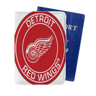 Onyourcases Detroit Red Wings NHL Custom Passport Wallet Case With Credit Card Holder Awesome Personalized PU Leather Travel Trip Vacation Baggage Cover