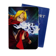 Onyourcases Edward Elric Fullmetal Alchemist Custom Passport Wallet Case With Credit Card Holder Awesome Personalized PU Leather Travel Trip Vacation Baggage Cover