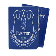 Onyourcases Everton FC Custom Passport Wallet Case With Credit Card Holder Awesome Personalized PU Leather Travel Trip Vacation Baggage Cover