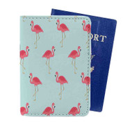 Onyourcases flamingo Custom Passport Wallet Case With Credit Card Holder Awesome Personalized PU Leather Travel Trip Vacation Baggage Cover