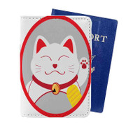 Onyourcases Fortune Cat Custom Passport Wallet Case With Credit Card Holder Awesome Personalized PU Leather Travel Trip Vacation Baggage Cover