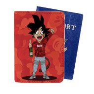 Onyourcases Goku Bape Custom Passport Wallet Case With Credit Card Holder Awesome Personalized PU Leather Travel Trip Vacation Baggage Cover