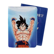 Onyourcases Goku Spirit Bomb Dragon Ball Custom Passport Wallet Case With Credit Card Holder Awesome Personalized PU Leather Travel Trip Vacation Baggage Cover