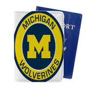 Onyourcases Michigan Wolverines Custom Passport Wallet Case With Credit Card Holder Awesome Personalized PU Leather Travel Trip Vacation Baggage Cover