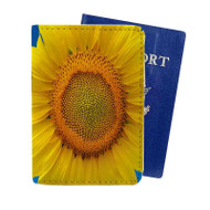 Onyourcases Sunflowers Custom Passport Wallet Case With Credit Card Holder Awesome Personalized PU Leather Travel Trip Vacation Baggage Cover