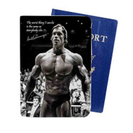 Onyourcases Arnold Schwarzenegger Motivational Quotes New Custom Passport Wallet Case Top With Credit Card Holder Awesome Personalized PU Leather Travel Trip Vacation Baggage Cover