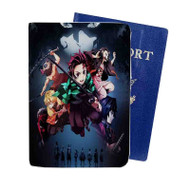 Onyourcases Demon Slayer Kimetsu no Yaiba Custom Passport Wallet Case Top With Credit Card Holder Awesome Personalized PU Leather Travel Trip Vacation Baggage Cover