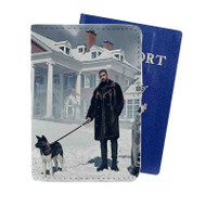Onyourcases Drake With Dog Snow Custom Passport Wallet Case Top With Credit Card Holder Awesome Personalized PU Leather Travel Trip Vacation Baggage Cover