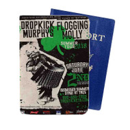 Onyourcases Dropkick Murphys and Flogging Molly Custom Passport Wallet Case Top With Credit Card Holder Awesome Personalized PU Leather Travel Trip Vacation Baggage Cover