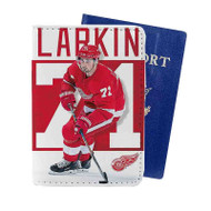 Onyourcases Dylan Larkin Detroit Red Wings NHL Custom Passport Wallet Case Top With Credit Card Holder Awesome Personalized PU Leather Travel Trip Vacation Baggage Cover