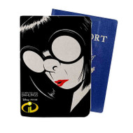 Onyourcases Edna Mode Incredibles 2 Custom Passport Wallet Case Top With Credit Card Holder Awesome Personalized PU Leather Travel Trip Vacation Baggage Cover