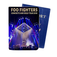 Onyourcases Foo Fighters Concrete and Gold 2018 Custom Passport Wallet Case Top With Credit Card Holder Awesome Personalized PU Leather Travel Trip Vacation Baggage Cover