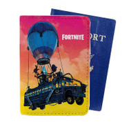 Onyourcases Fortnite Battle Bus Art Custom Passport Wallet Case Top With Credit Card Holder Awesome Personalized PU Leather Travel Trip Vacation Baggage Cover
