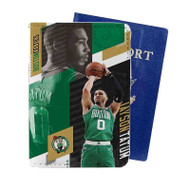 Onyourcases Jayson Tatum Boston Celtics NBA Custom Passport Wallet Case Top With Credit Card Holder Awesome Personalized PU Leather Travel Trip Vacation Baggage Cover