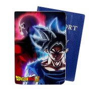 Onyourcases Jiren vs Goku Ultra Instinct Custom Passport Wallet Case Top With Credit Card Holder Awesome Personalized PU Leather Travel Trip Vacation Baggage Cover