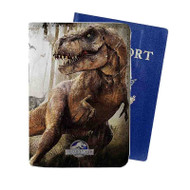 Onyourcases Jurassic World T Rex Custom Passport Wallet Case Top With Credit Card Holder Awesome Personalized PU Leather Travel Trip Vacation Baggage Cover