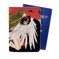 Onyourcases Lelouch and CC Hug Code Geass Custom Passport Wallet Case Top With Credit Card Holder Awesome Personalized PU Leather Travel Trip Vacation Baggage Cover