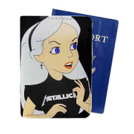 Onyourcases Alice in Wonderland With Metallica Custom Passport Wallet Case With Credit Card Holder Top Awesome Personalized PU Leather Travel Trip Vacation Baggage Cover