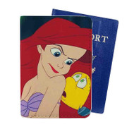 Onyourcases Ariel and Flounder Disney Custom Passport Wallet Case With Credit Card Holder Top Awesome Personalized PU Leather Travel Trip Vacation Baggage Cover