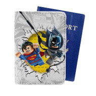 Onyourcases Batman and Superman Lego Custom Passport Wallet Case With Credit Card Holder Top Awesome Personalized PU Leather Travel Trip Vacation Baggage Cover