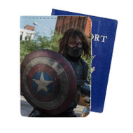 Onyourcases Bucky With Shield Custom Passport Wallet Case With Credit Card Holder Top Awesome Personalized PU Leather Travel Trip Vacation Baggage Cover