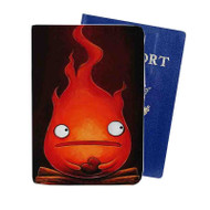 Onyourcases Calcifer Howl s Moving Castle Custom Passport Wallet Case With Credit Card Holder Top Awesome Personalized PU Leather Travel Trip Vacation Baggage Cover