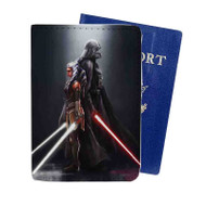 Onyourcases Darth Vader and Ahsoka Tano Custom Passport Wallet Case With Credit Card Holder Top Awesome Personalized PU Leather Travel Trip Vacation Baggage Cover