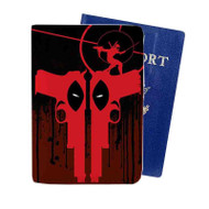 Onyourcases Deadpool Guns Custom Passport Wallet Case With Credit Card Holder Top Awesome Personalized PU Leather Travel Trip Vacation Baggage Cover
