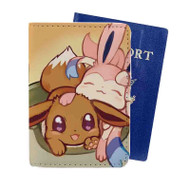 Onyourcases Eevee and Sylveon Pokemon Custom Passport Wallet Case With Credit Card Holder Top Awesome Personalized PU Leather Travel Trip Vacation Baggage Cover