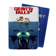 Onyourcases Gravity Falls as Jaws Custom Passport Wallet Case With Credit Card Holder Top Awesome Personalized PU Leather Travel Trip Vacation Baggage Cover
