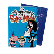 Onyourcases Grim Adventures of Billy and Mandy Custom Passport Wallet Case With Credit Card Holder Top Awesome Personalized PU Leather Travel Trip Vacation Baggage Cover