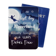 Onyourcases I am a Lost Boy from Neverland Peter Pan Custom Passport Wallet Case With Credit Card Holder Top Awesome Personalized PU Leather Travel Trip Vacation Baggage Cover