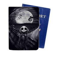 Onyourcases Jack Skellington The Scream Custom Passport Wallet Case With Credit Card Holder Top Awesome Personalized PU Leather Travel Trip Vacation Baggage Cover