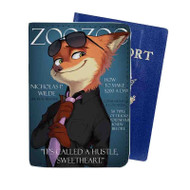 Onyourcases Judy and Nick Cover Models Zootopia Custom Passport Wallet Case With Credit Card Holder Top Awesome Personalized PU Leather Travel Trip Vacation Baggage Cover