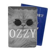 Onyourcases Kitty Ozzy Osbourne Custom Passport Wallet Case With Credit Card Holder Top Awesome Personalized PU Leather Travel Trip Vacation Baggage Cover