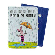 Onyourcases Piglet Winnie The Pooh Custom Passport Wallet Case With Credit Card Holder Top Awesome Personalized PU Leather Travel Trip Vacation Baggage Cover