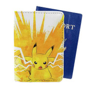 Onyourcases Pikachu Pokemon Angry Custom Passport Wallet Case With Credit Card Holder Top Awesome Personalized PU Leather Travel Trip Vacation Baggage Cover