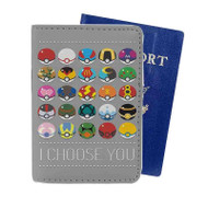 Onyourcases Pokeball Pokemon I Choose You Custom Passport Wallet Case With Credit Card Holder Top Awesome Personalized PU Leather Travel Trip Vacation Baggage Cover