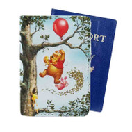 Onyourcases Pooh and Piglet Custom Passport Wallet Case With Credit Card Holder Top Awesome Personalized PU Leather Travel Trip Vacation Baggage Cover