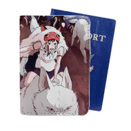 Onyourcases Princess Mononoke and The Wolves Custom Passport Wallet Case With Credit Card Holder Top Awesome Personalized PU Leather Travel Trip Vacation Baggage Cover